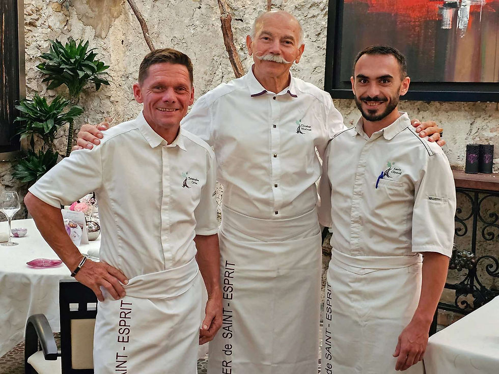 Christian Morrisset, entre Christophe Griss et Kevin Giraud