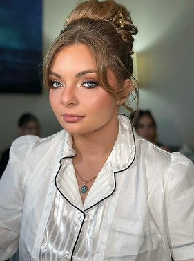 Bridal hair and makeup for blondes