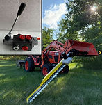 Live Valve with Detent powering a hydraulic sickle bar mower (Samurai Cutter)