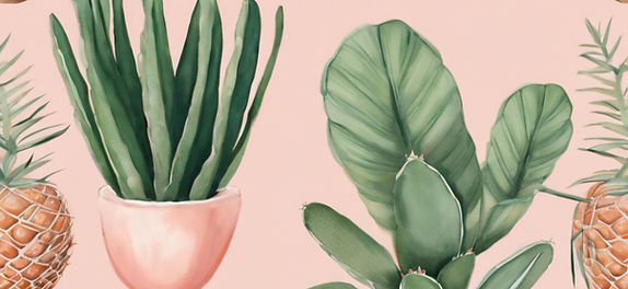 SOFT PINK & SAGE GREEN USING SUCCULENTS & SPICKEY PLANTS. COLONIAL & TROPICAL FEEL USING P