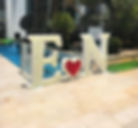 אותיות פרחים לחתונה, אותיות פרחים לבת מצווה או בר מצווה