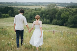 Bride & Groom in the Meadow