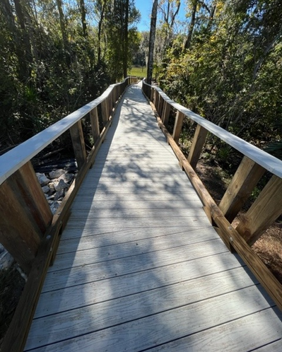 Path along the Bradley Pond Park