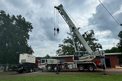 Youngblood Electric crane truck in action