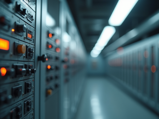 row of high end electrical systems