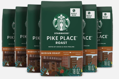 copy of Starbucks Pike Place Roast Whole Bean Coffee - 20.4 LBS