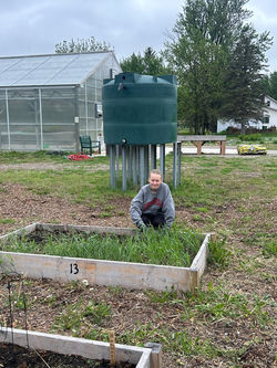 Deep cleaning the Community Gardens