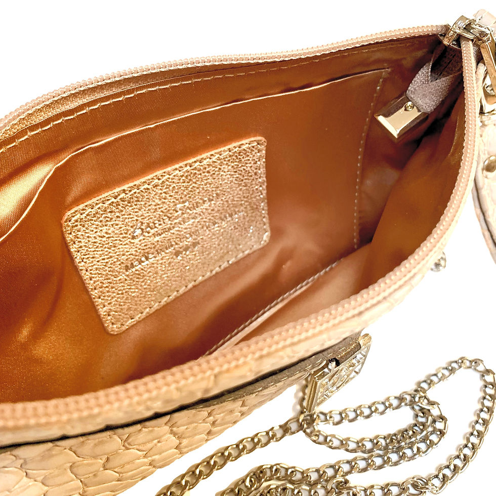 Thumbnail: Sally Party bag - Rosegold & Croco