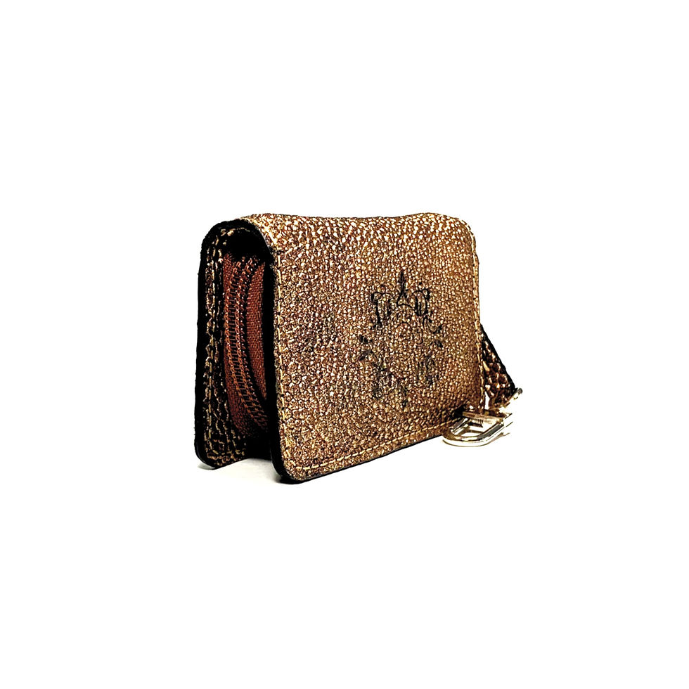 Thumbnail: Jade Keychain - Red & Brown