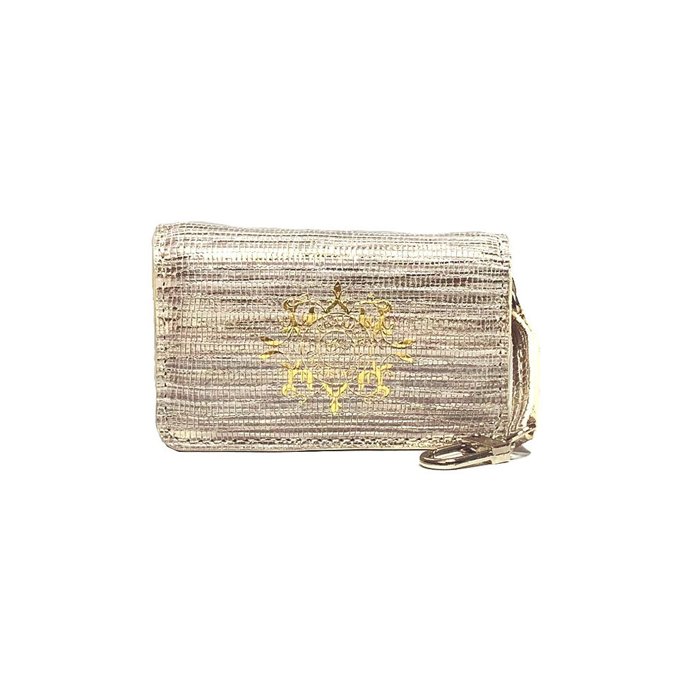 Thumbnail: Jade Keychain - Gold & Black