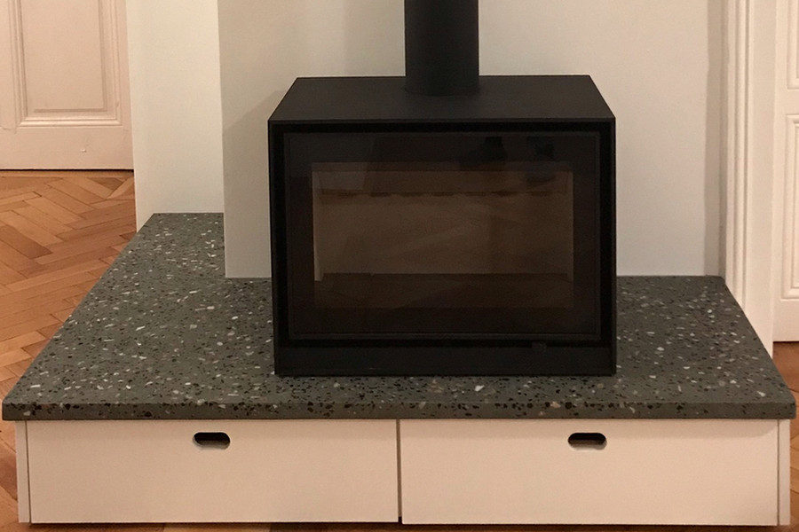 Ofenplatte Terrazzo