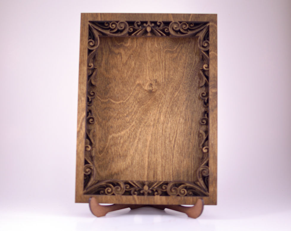 Thumbnail: Photo Frame with built in "living hinge" stand!