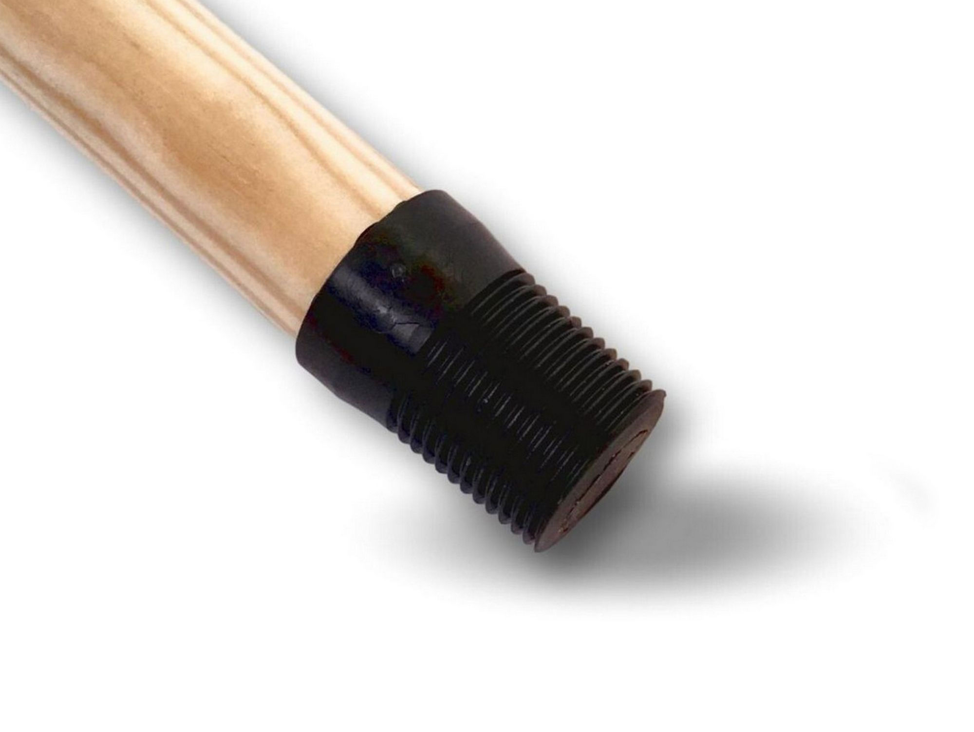 Manche bois 1 m30 – Diamètre 24 mm à vis, embout polypropylène