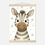 Thumbnail: Zebra Nursery Print – A3 print + wooden hanger | Dreaming Under the Stars