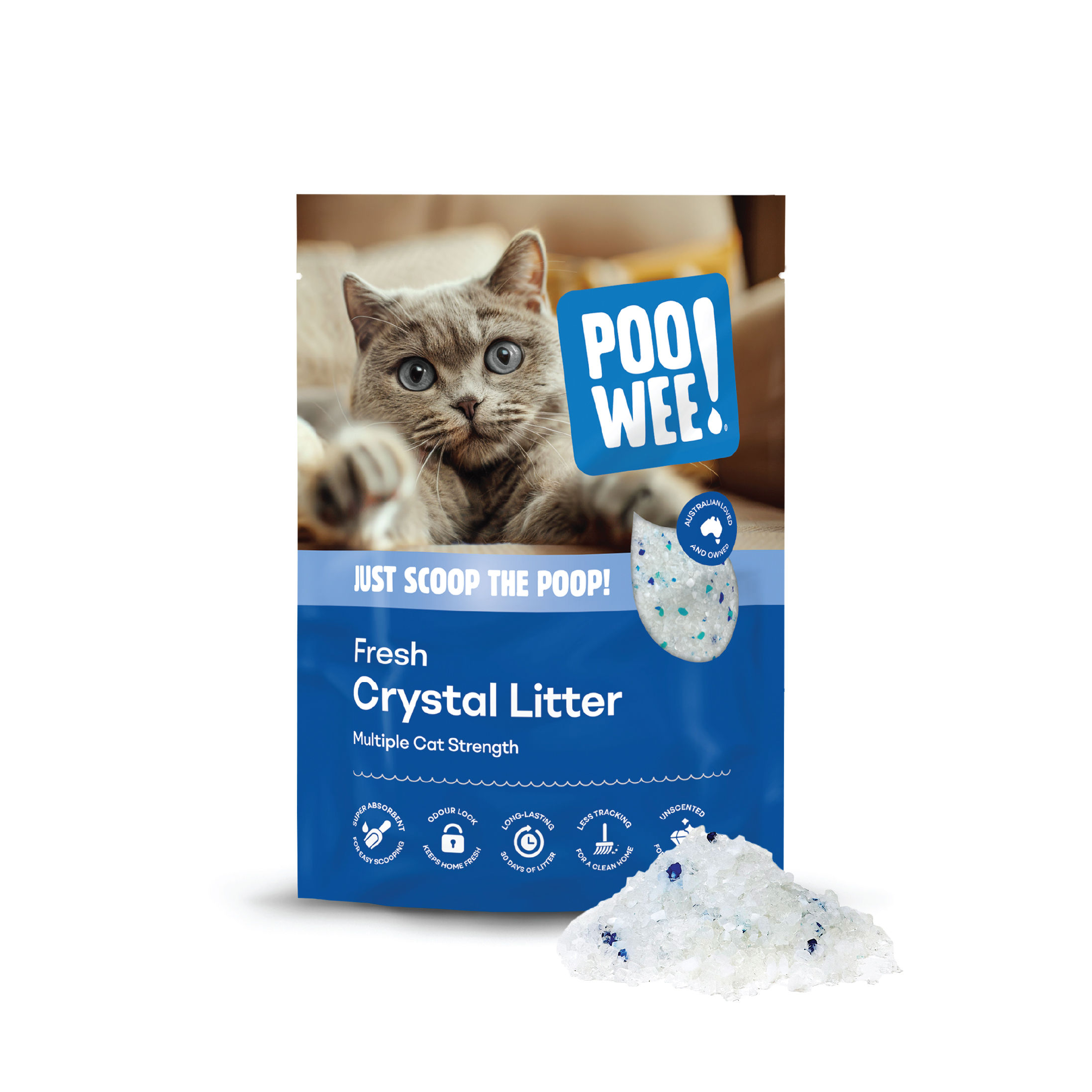 Fresh Silica Crystal Litter