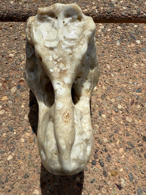 Thumbnail: Calcite T-Rex Skull Carving