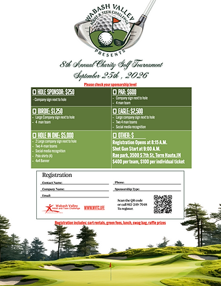 Golf sponsorship flyer