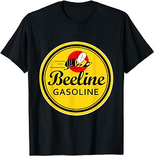 Funky Cool Retro Vintage Beeline Gasoline T-Shirt T Shirt