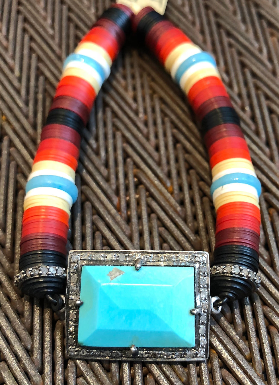 DIAMONDS, TURQUOISE, VULCANITE