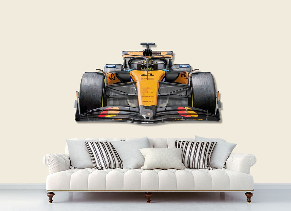 A full size multi-layer wall sculpture by Jean-Pierre Côté