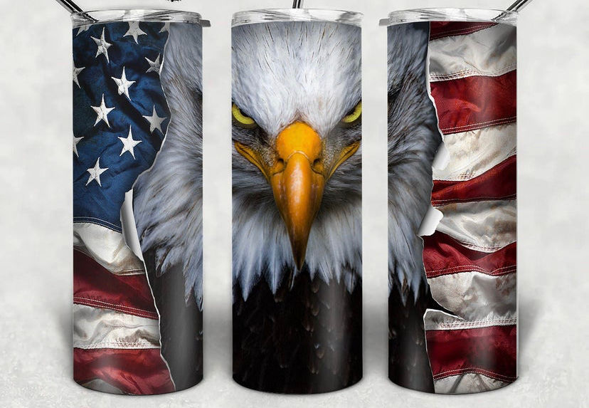 Patriotic Eagle 20 Ounce Tumbler