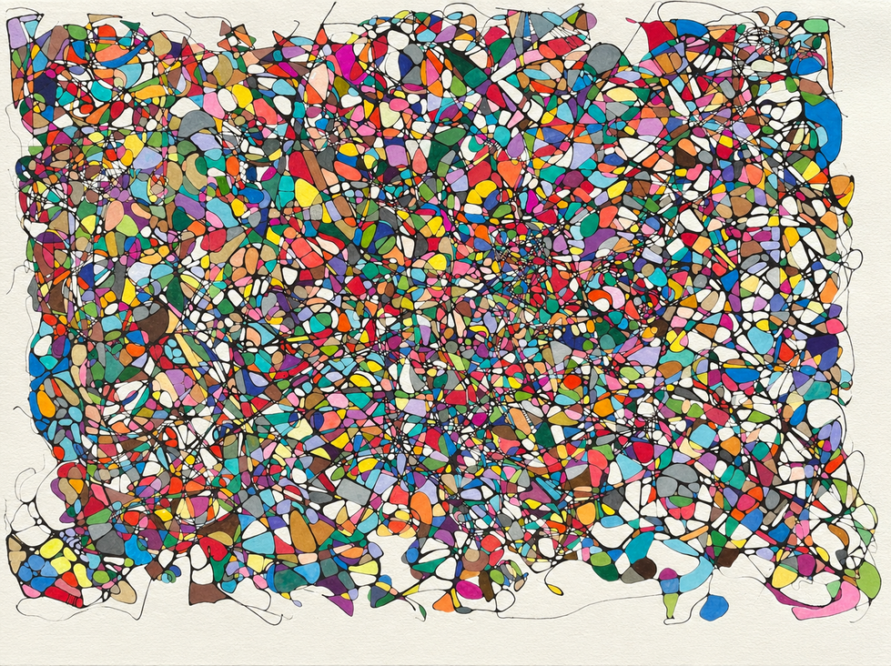 Every single color that exists decided to show up at once, and somehow they all fit.