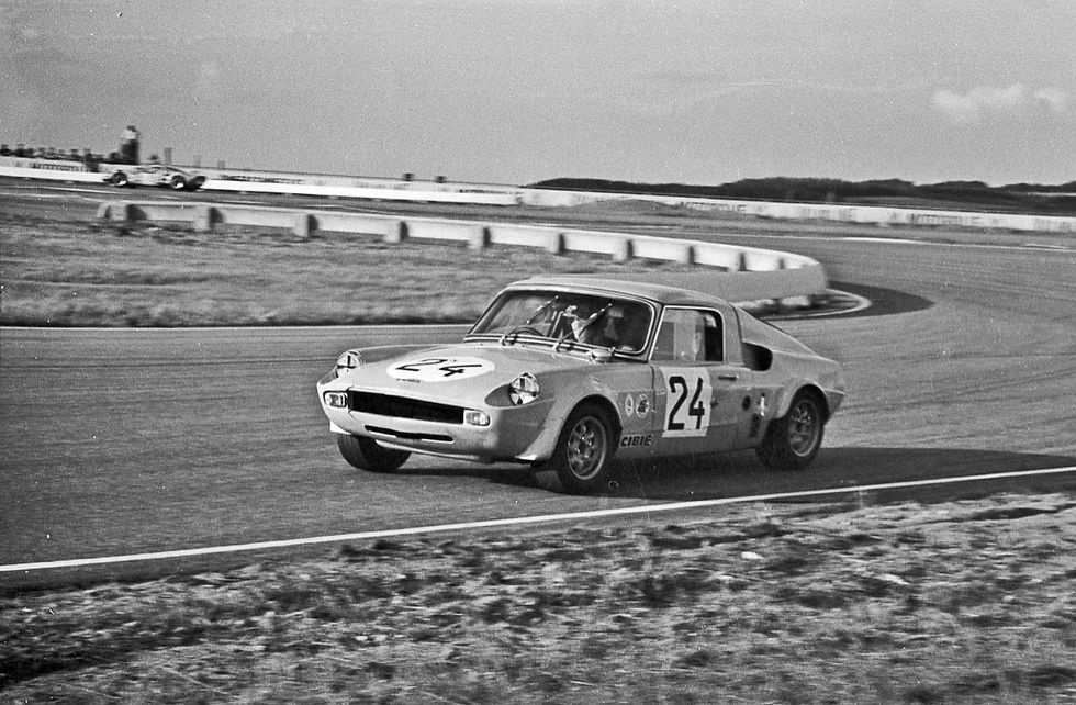 Piers Forester driving chassis UWF1007 at the Jyllandsring Circuit in Denmark in August 1969