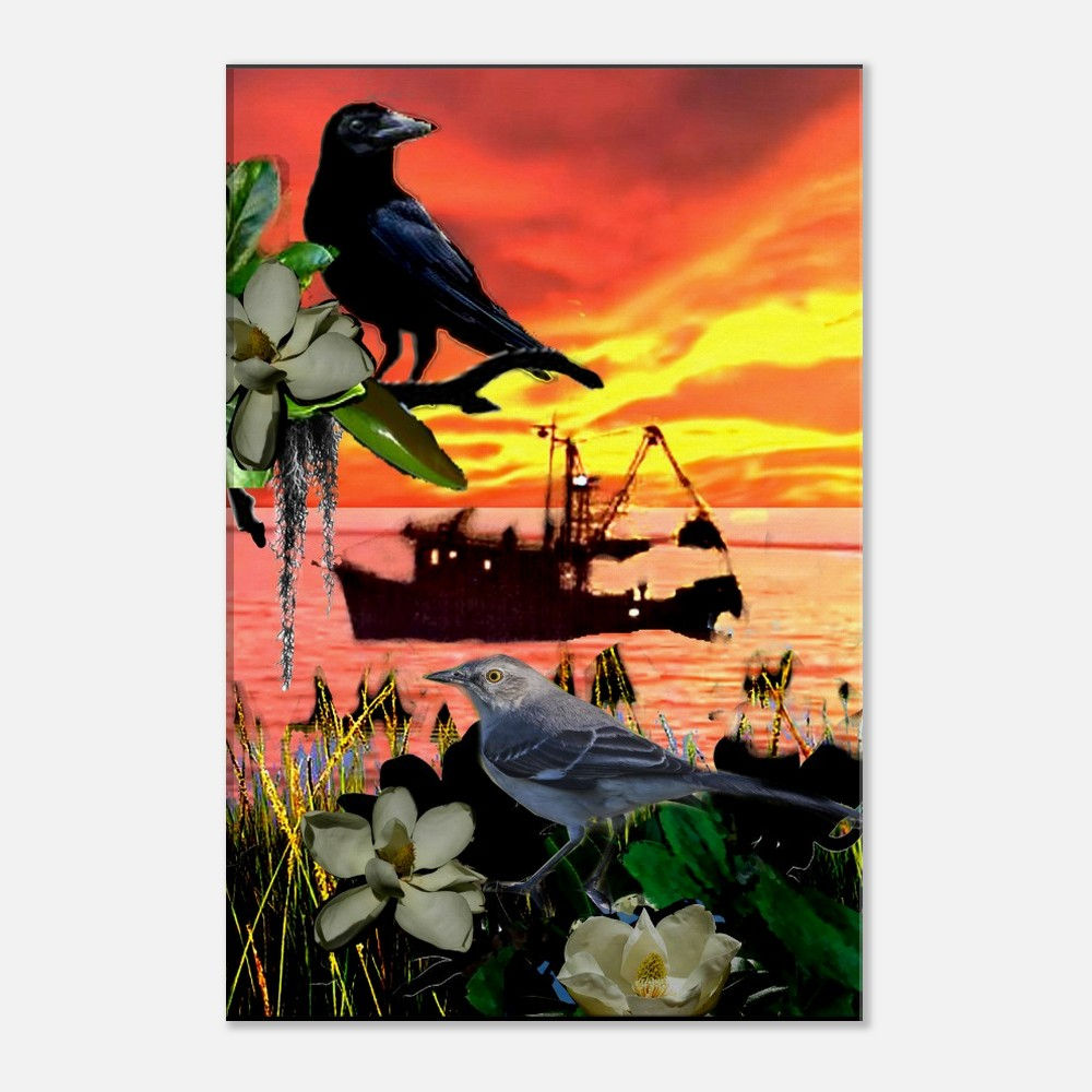 The Cajun Crow- Canvas print