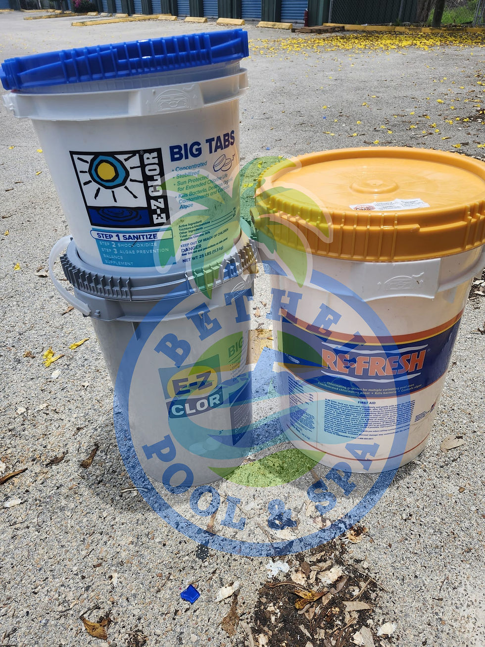 Pool tablets and cleaning system