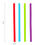 Thumbnail: KOLORAE Big Silicone Straws with 2 Brushes - Set of 4