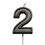 Thumbnail: priabella Metallic Birthday Candle Gold/Black 2