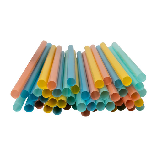 KOLORAE Milkshake Straws 50 Count blueoco