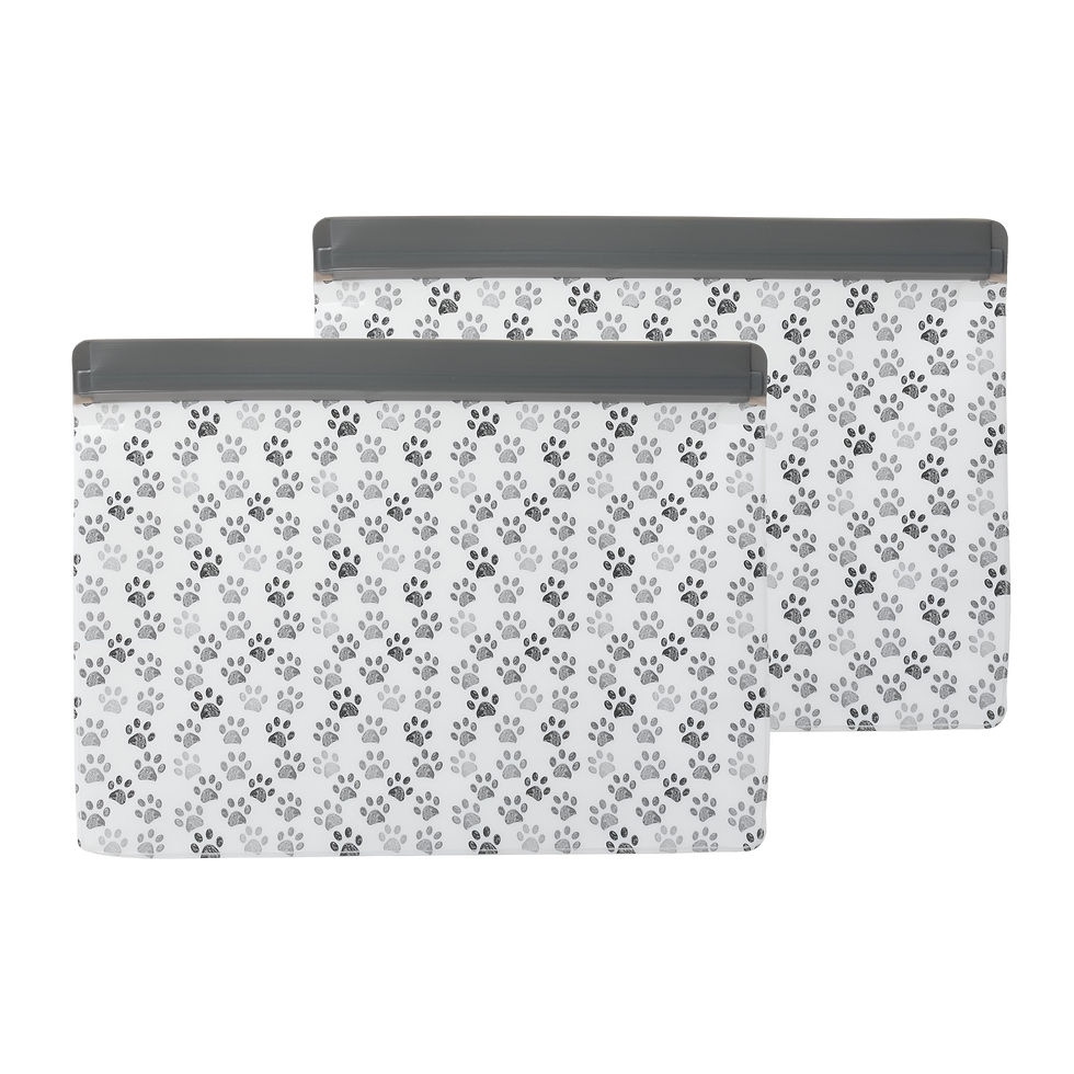 Thumbnail: KOLORAE Large Stand-Up Reusable Food Storage Bags - Set of 2 - Assorted