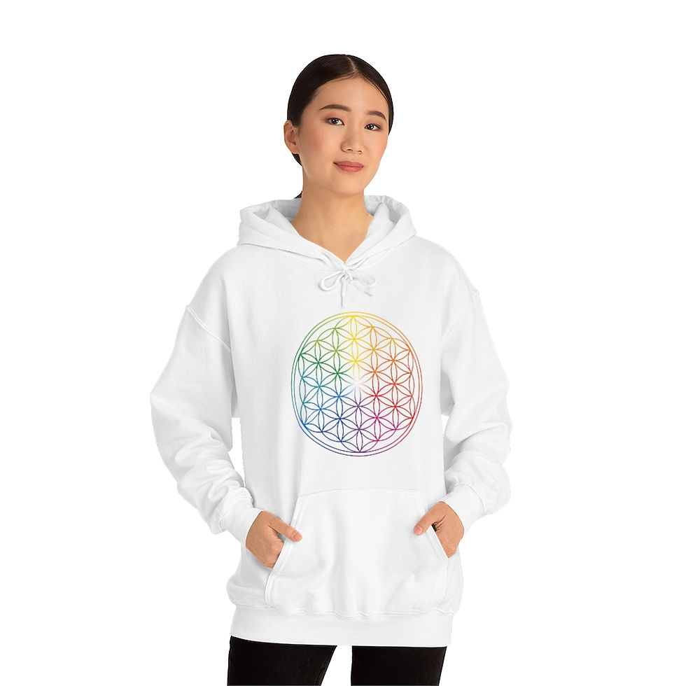 Thumbnail: Flower of Life - Unisex Heavy Blend™ Hooded Sweatshirt