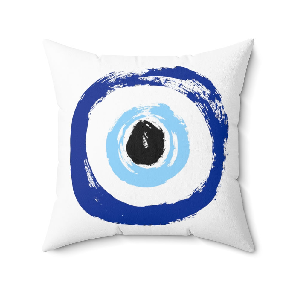 Thumbnail: Evil Eye - Spun Polyester Square Pillow
