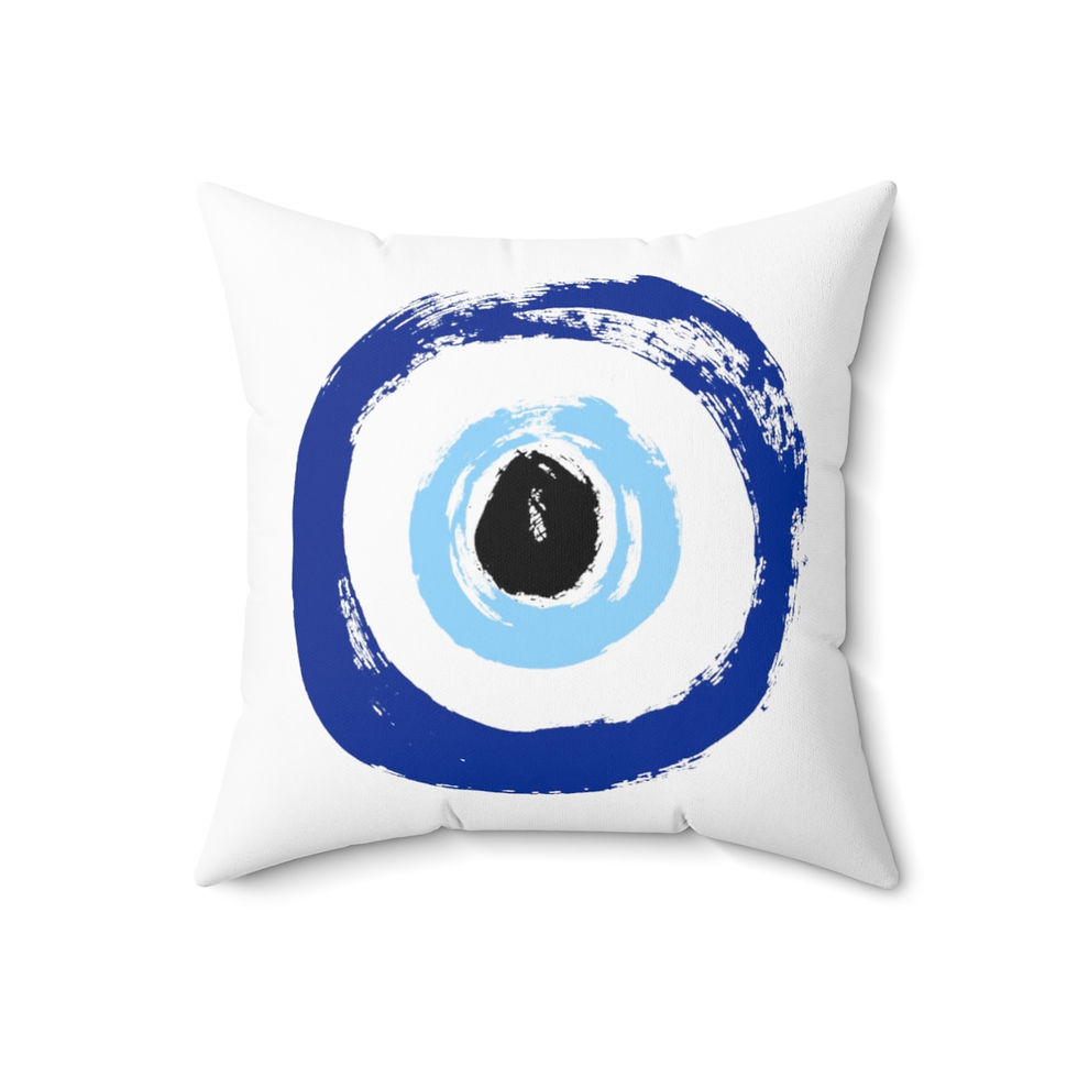 Thumbnail: Evil Eye - Spun Polyester Square Pillow