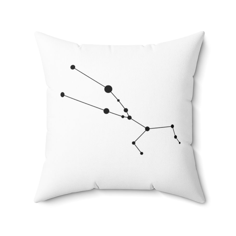 Thumbnail: Taurus - Spun Polyester Square Pillow
