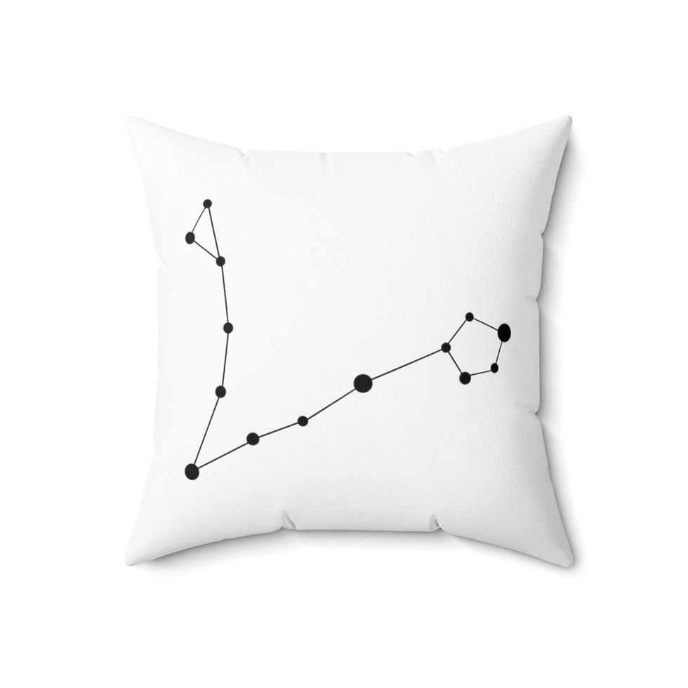 Thumbnail: Pisces - Spun Polyester Square Pillow