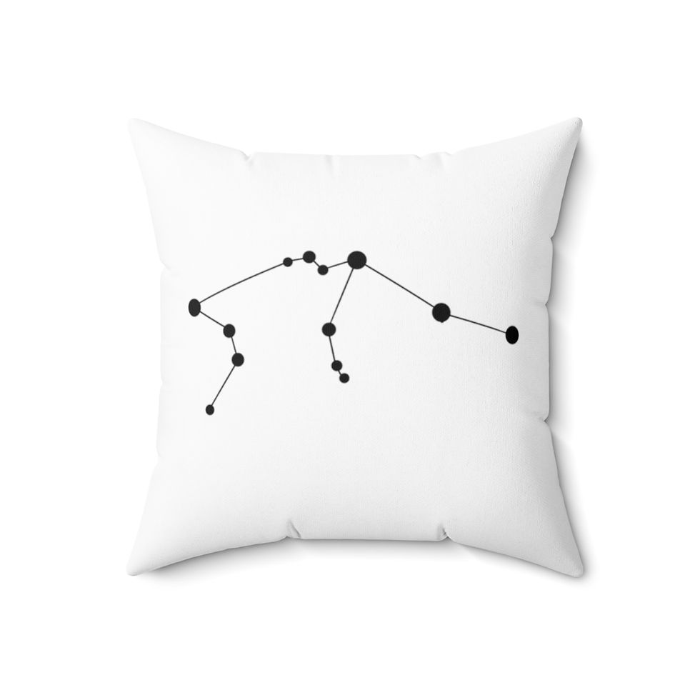 Thumbnail: Aquarius - Spun Polyester Square Pillow