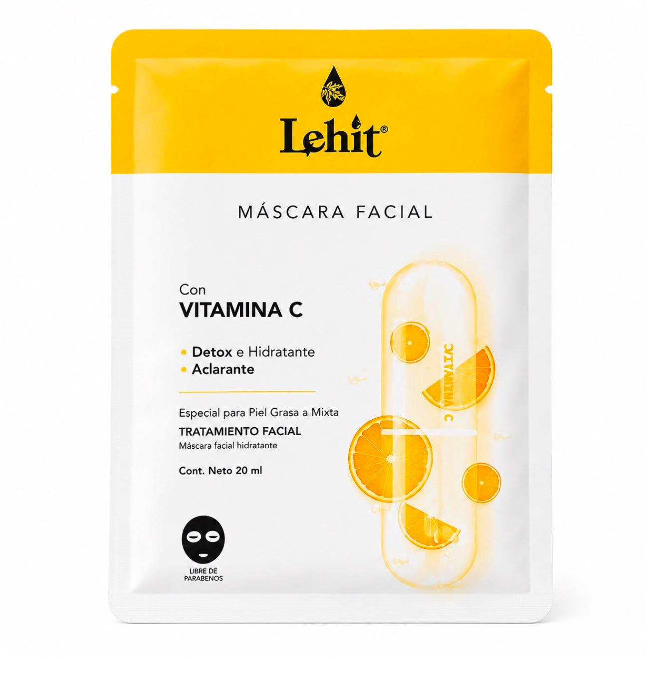 Máscarilla velo Facial con Vitamina C Lehit