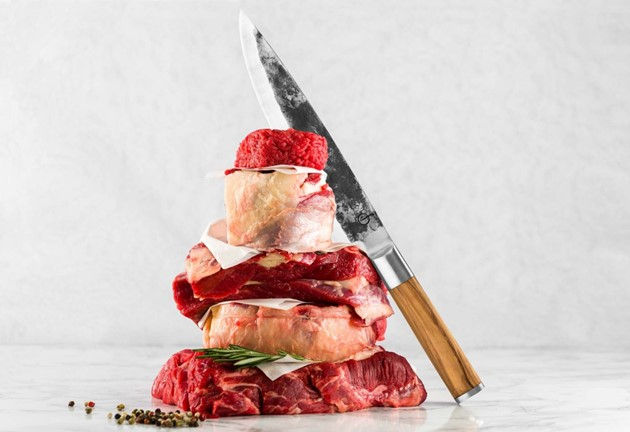 Miniaturbild: Forged Kochmesser olive