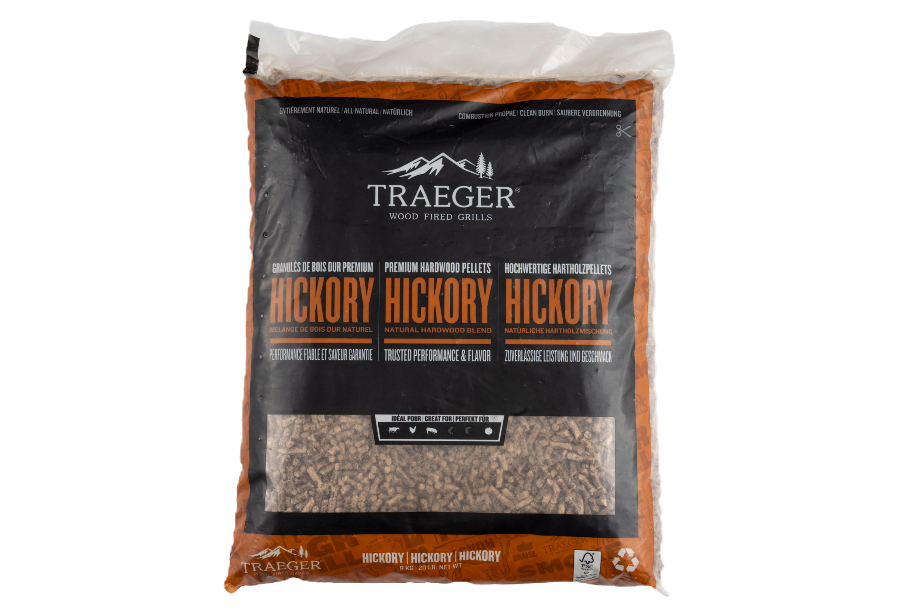 TRAEGER Hickory BBQ Holzpellets