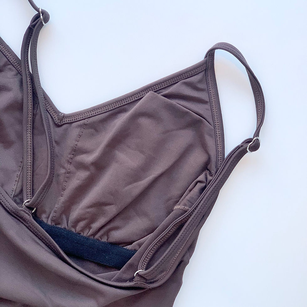 サムネイル： Chocolate_T-184_V-Front Tankini