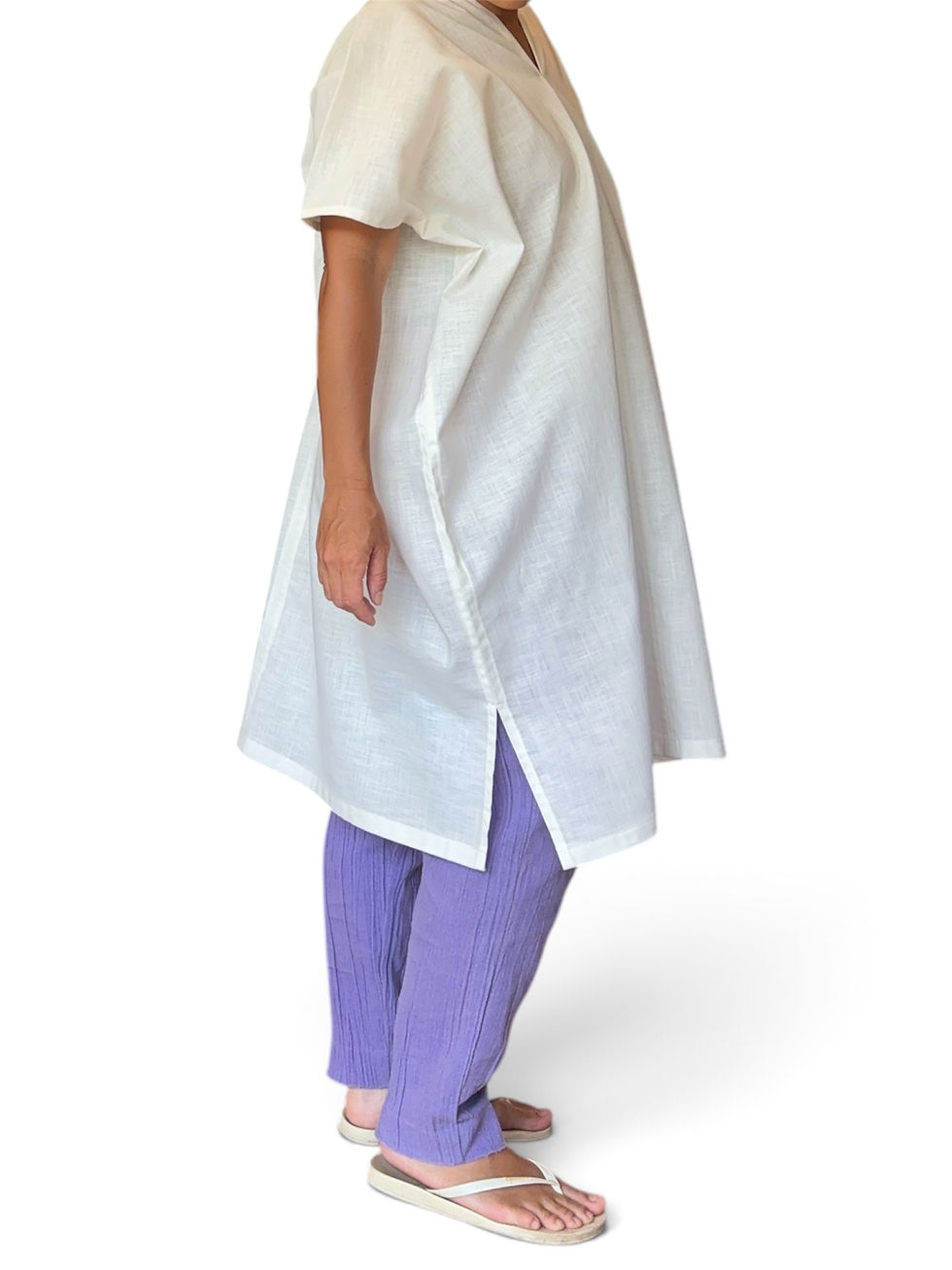 サムネイル： LINEN TUNIC / WHITE