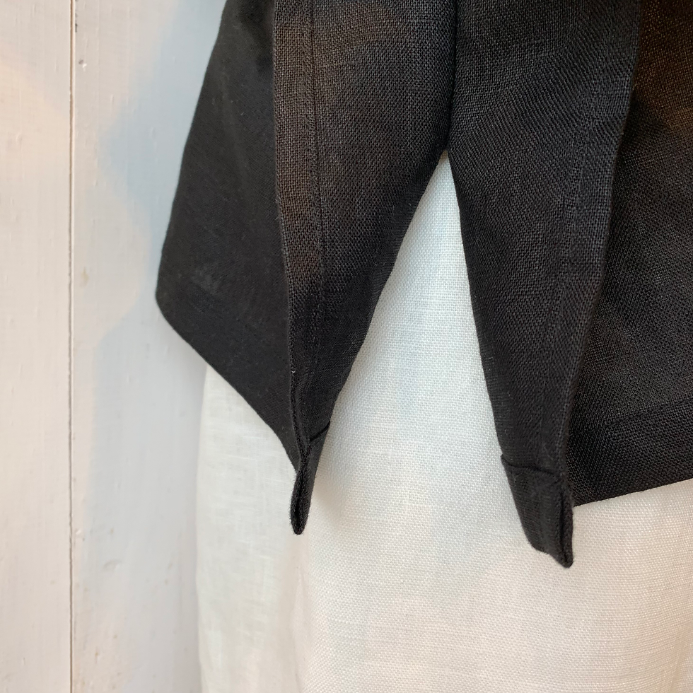 サムネイル： LINEN TOP / LT-001 / BLACK