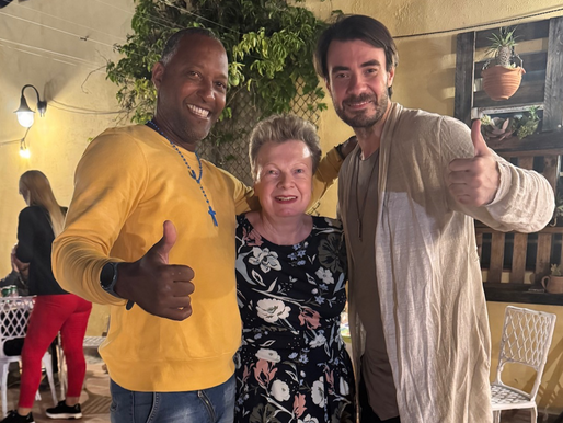 Andrei mit Tanzschülerin