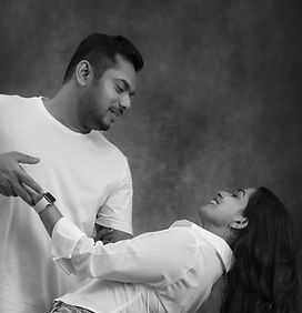 Couples candid moment