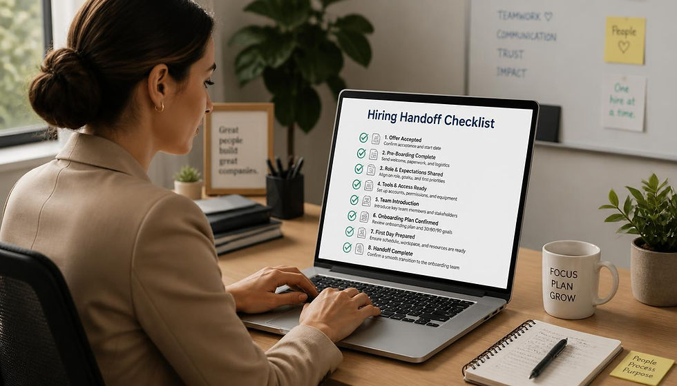 Hiring Handoff Checklist