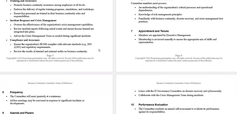 الصورة المصغرة: Business Continuity Terms of Reference Video