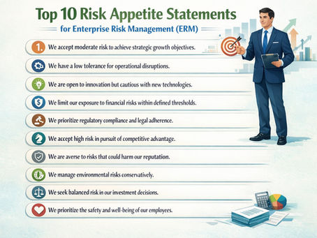 What is a risk appetite statement in enterprise risk management?